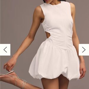 NWT Maeve White Bubble Hem Dress Size 4